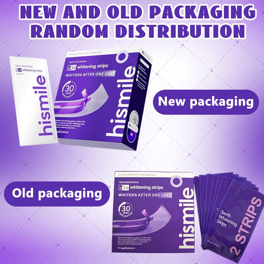 Teeth Whitening Strips - Purple Teeth Whitening Strips Restore Bright