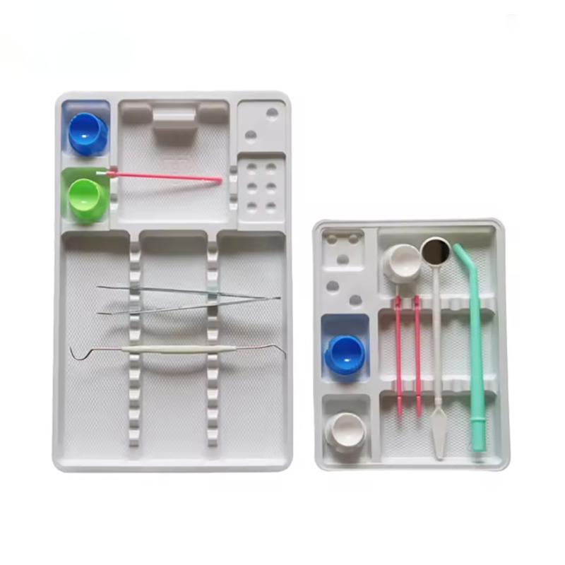 Teeth Whitening Trays - 10pcs Dental Disposable Instrument Tray Plastic