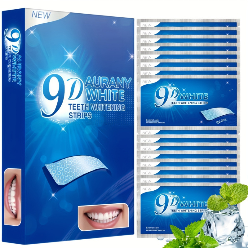 Teeth Whitening Strips - 21 Pairs of 9D Aurany White