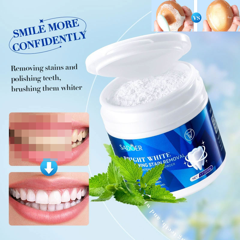 Teeth Whitening With Baking Soda - Teeth Whitening Powder Bleaching Yellow Teeth