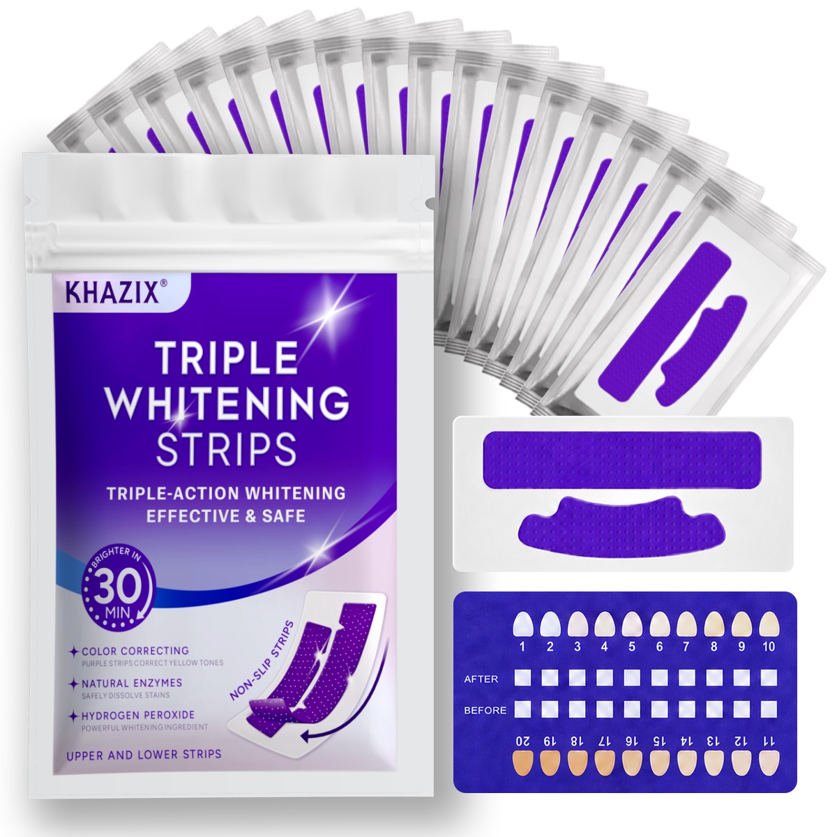 Teeth Whitening Strips - 7pcs Dental Care Strips Oral Hygiene
