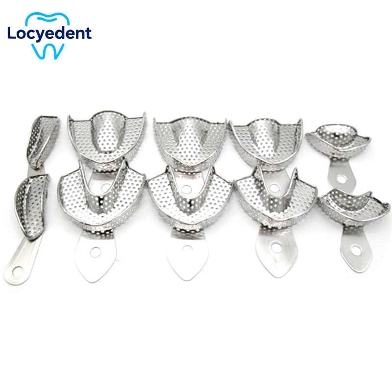Teeth Whitening Trays - 10Pcs/Set Dental Impression Tray Stainless Steel