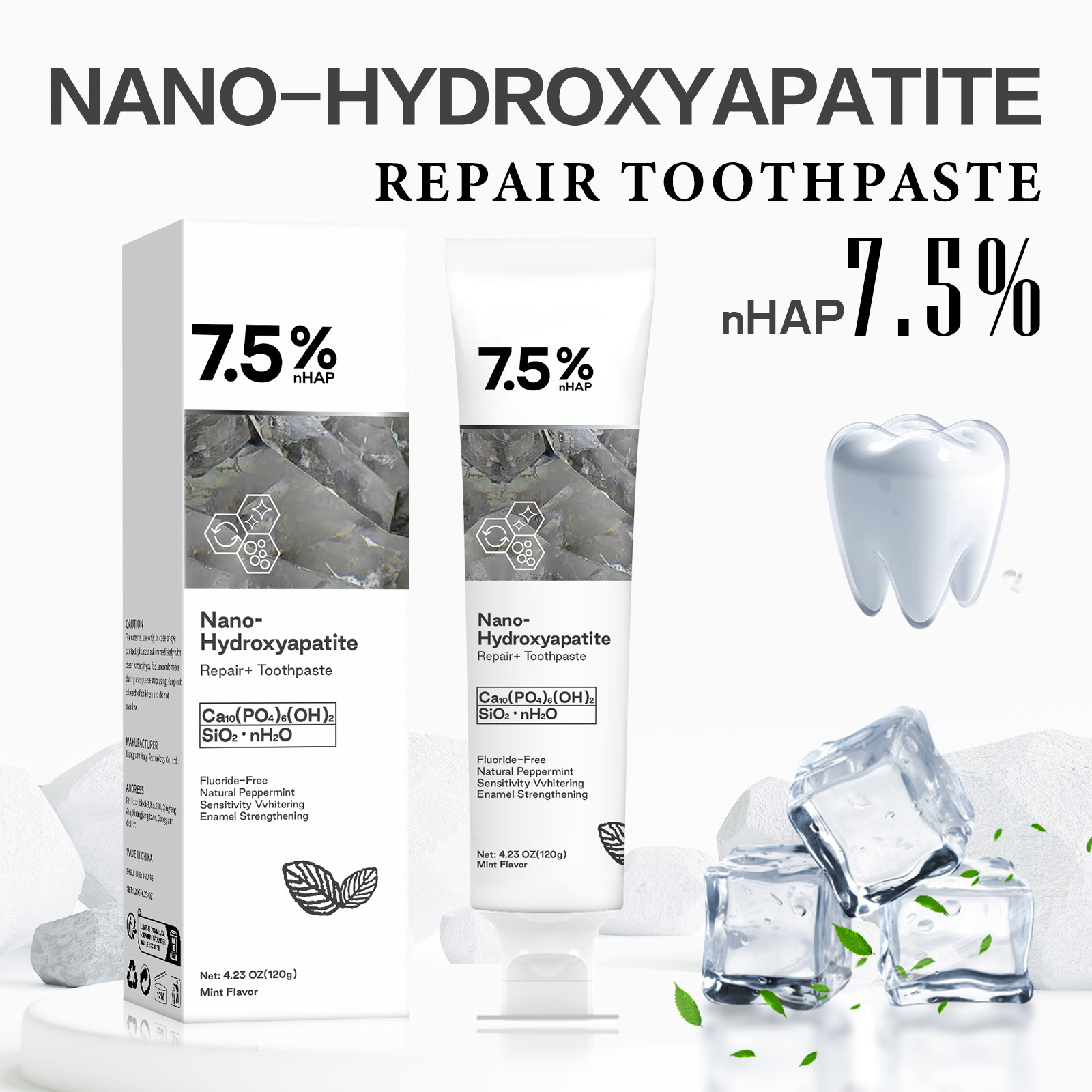 Nano Hydroxyapatite Toothpaste - Remineralizing Toothpaste review and price