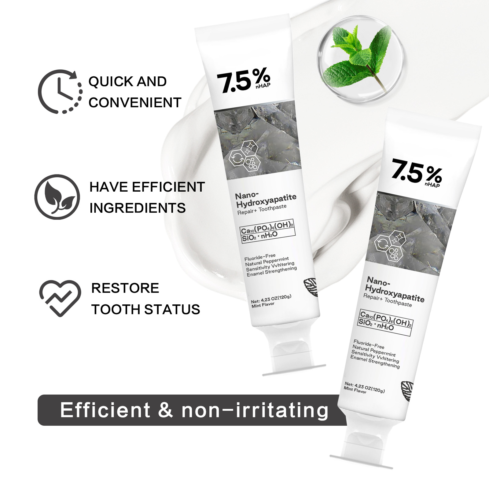 Nano Hydroxyapatite Toothpaste - Remineralizing Toothpaste review and price