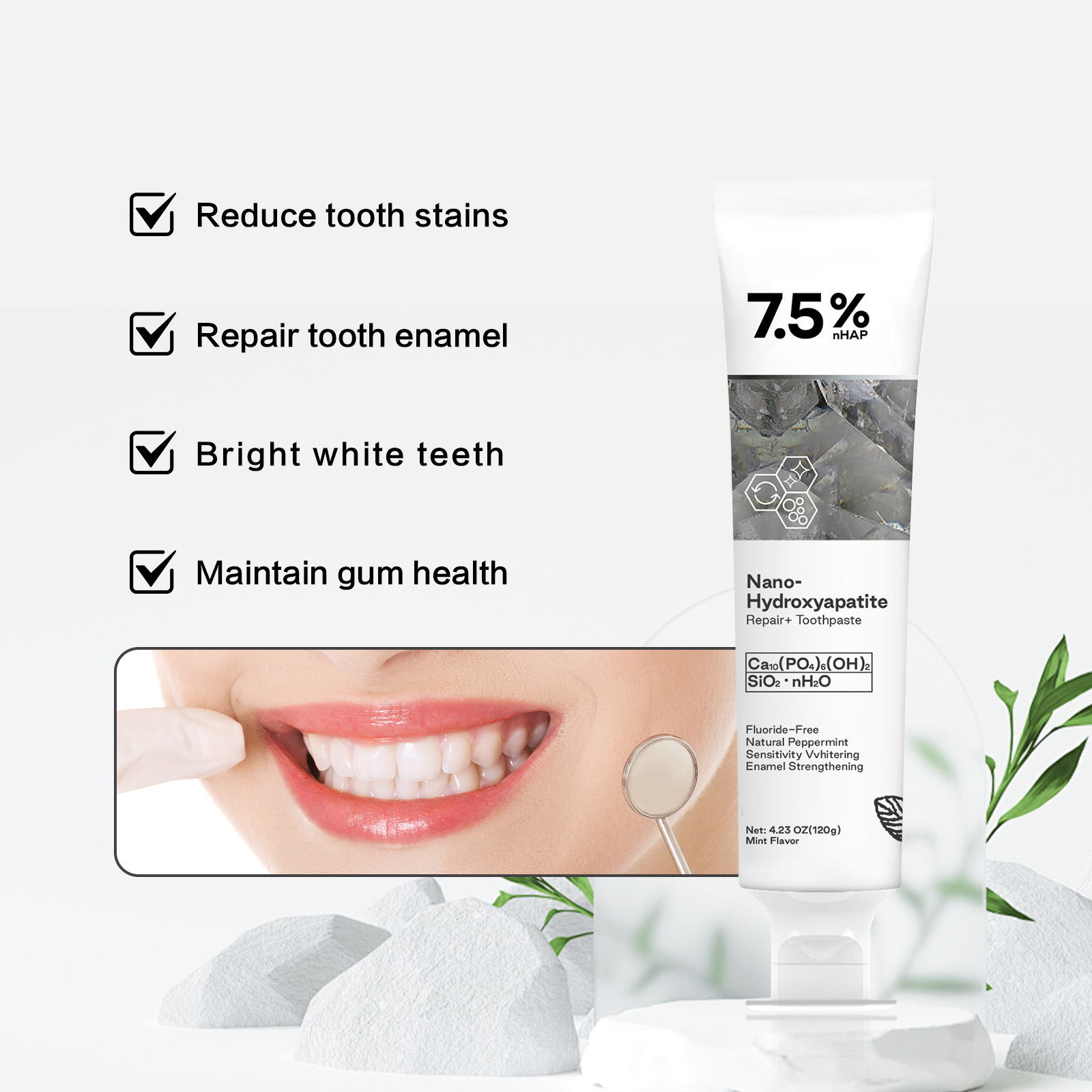 Nano Hydroxyapatite Toothpaste - Remineralizing Toothpaste review and price
