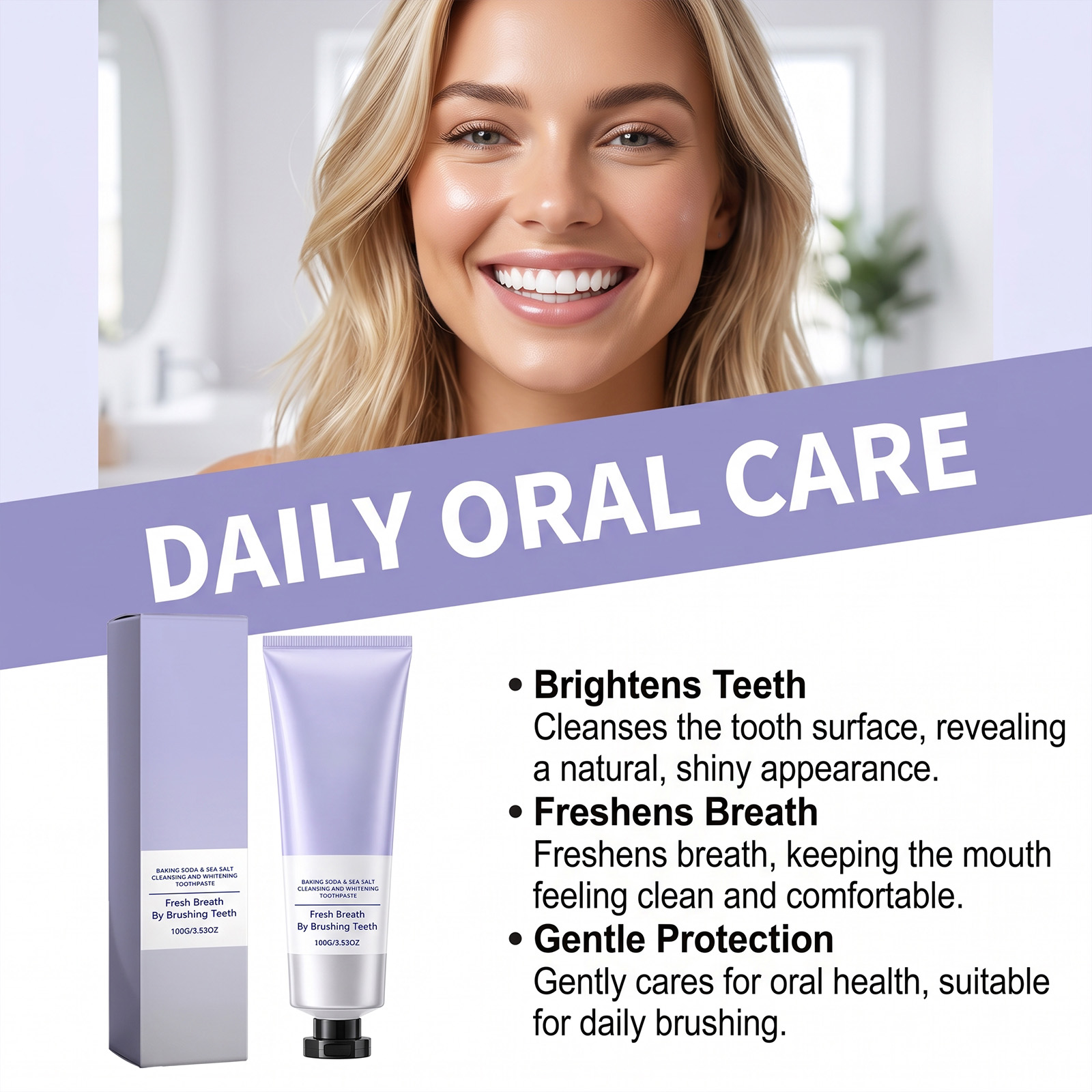 Sea Salt Whitening Toothpaste  - Teeth Whitening With Baking Soda review and price