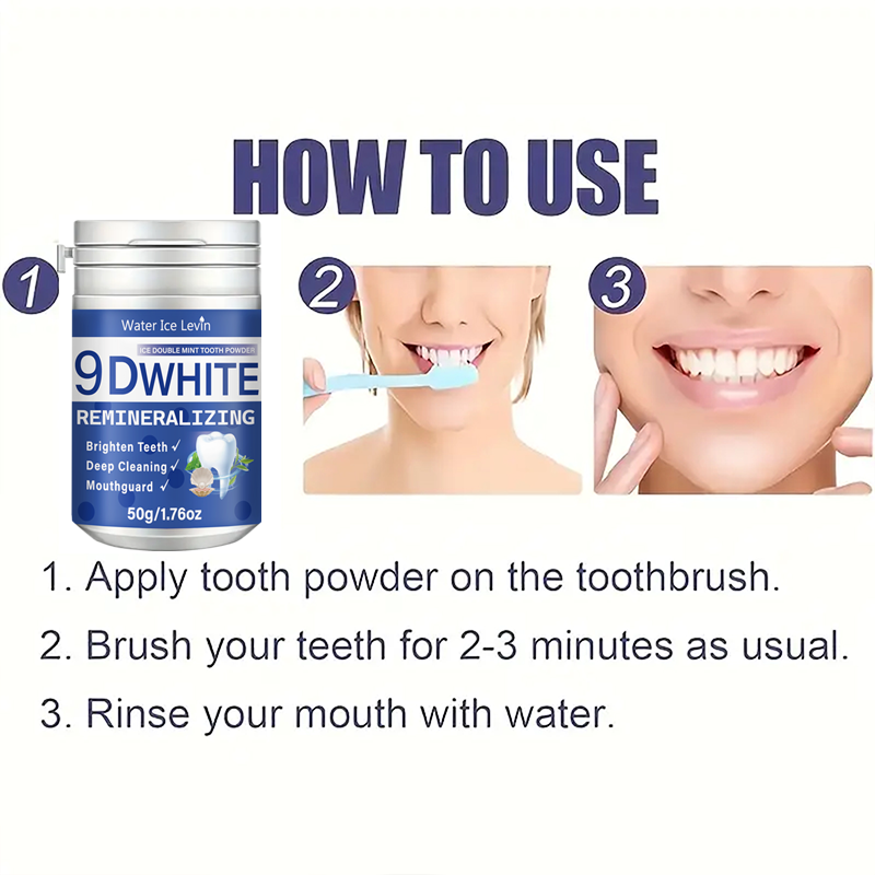 9D White Ice Double Mint Tooth - Teeth Whitening With Baking Soda review and price