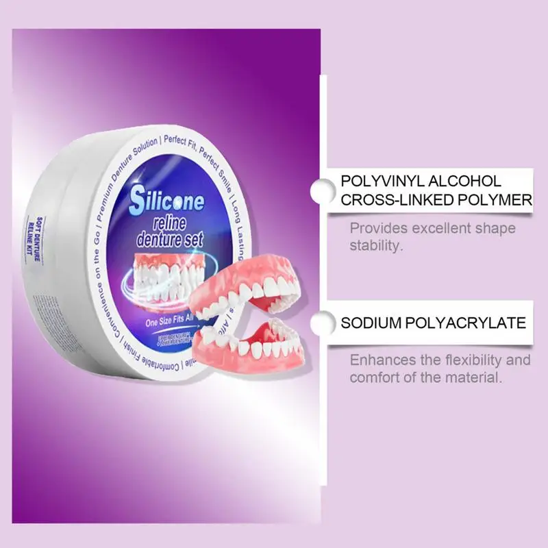 Silicone Denture Set Fit Tempo - Teeth Whitening With Braces review and price