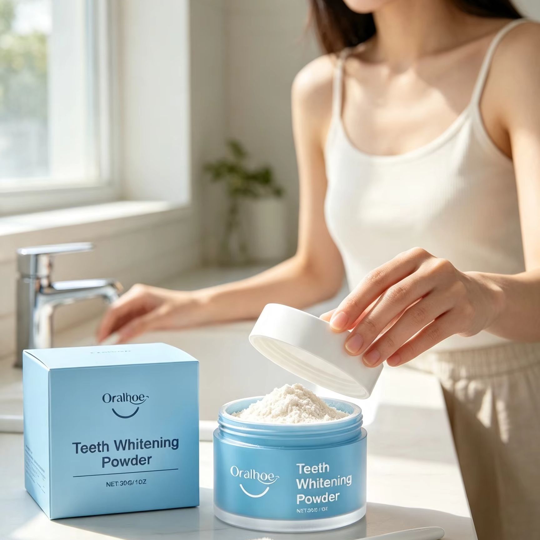 Oralhoe Tooth Powder for Brush - Teeth Whitening Remedies review and price