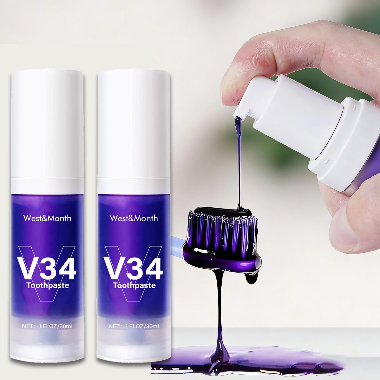 V34 Teeth Whitening Toothpaste - Remineralizing Toothpaste review and price